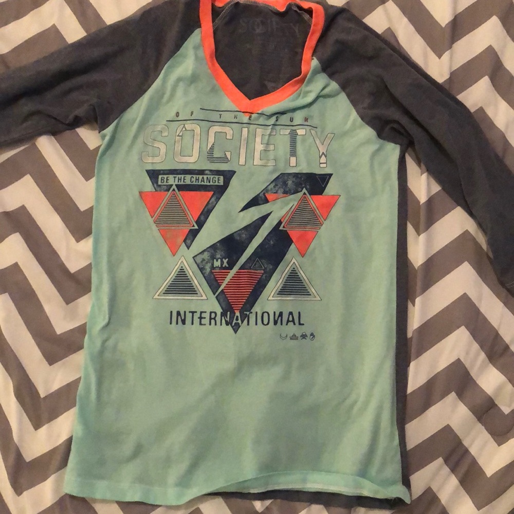 Society quarter sleeve shirt